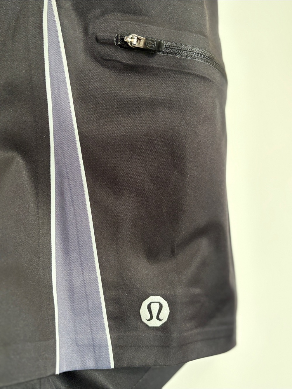 Lululemon NWOT Men’s Wave Board Shorts Swim Trunks Black Grey Size 40 - Picture 2 of 9